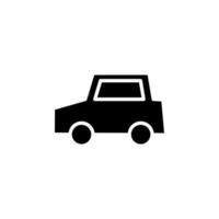 coche, automóvil, transporte icono sólido vector ilustración logotipo plantilla. adecuado para muchos propósitos.