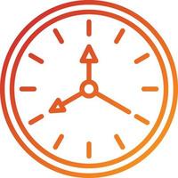 Wall Clock Icon Style vector