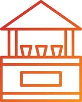 Drinks Stall Icon Style vector