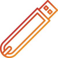 Flash Drive Icon Style vector