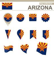 colección de banderas de arizona vector