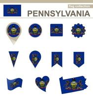 Pennsylvania Flag Collection vector