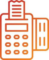 Pos Terminal Icon Style vector