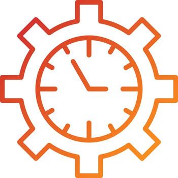 Time Management Icon Style vector