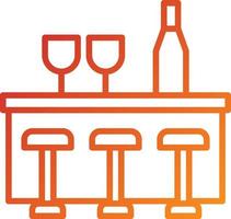 Bar Counter Icon Style vector