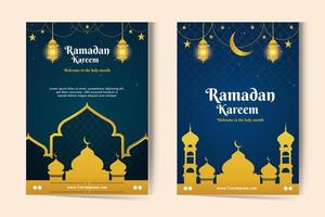 Ramadan template background. welcome to the holy month vector