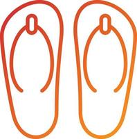 Slippers Icon Style vector