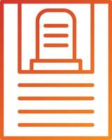 Death Certificate Icon Style vector