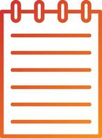 Notepad Icon Style vector