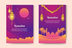Ramadan promo template. welcome to the holy month vector