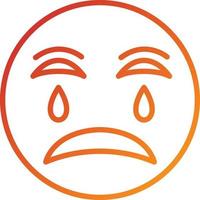 Crying Icon Style vector