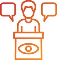 Eye Witness Icon Style vector