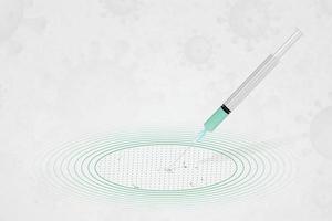 concepto de vacunación de las islas marshall, inyección de vacuna en el mapa de las islas marshall. vacuna y vacunación contra el coronavirus, covid-19. vector