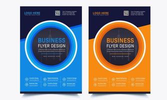 Business brochure flyer design a4 template. Vector illustration