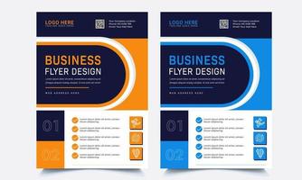 Business brochure flyer design a4 template. Vector illustration