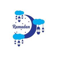 mosque illustration design for ramadan template. vector