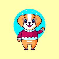 Cute dog character for your business or merchandise vector