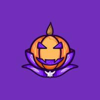 Dracula Pumpkin Character vector