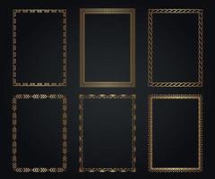 Decorative Frame Minimalist Set vector