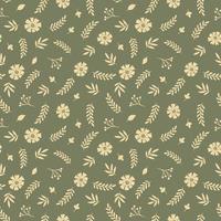 Floral seamless pattern in vintage bohemian style vector