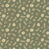 Floral seamless pattern in vintage bohemian style vector