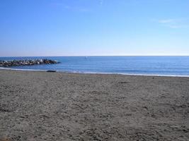 Panoramic view of the sea photo