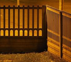 concrete fence at night photo
