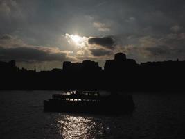 Waterloo sunset in London photo