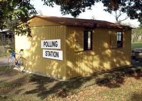 Polling station house photo