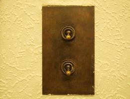 Vintage light switch photo