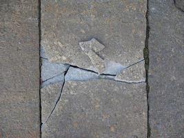 Broken stone slab photo