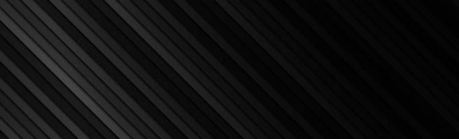 Panoramic black and gray diagonal lines, web background - Vector