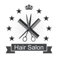 Hairdresser logo design. vector