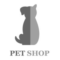 Logo design template for pet shops, veterinary clinics and animal shelters vector