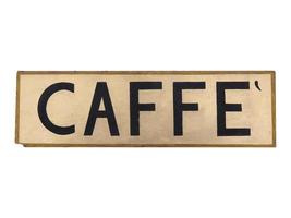 Caffe sign isolated photo