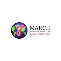 8 de marzo dia internacional de la mujer 4mp vector