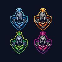 paquete de juegos con el logotipo de knight esport vector