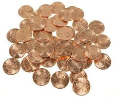 Dollar coins 1 cent wheat penny cent photo