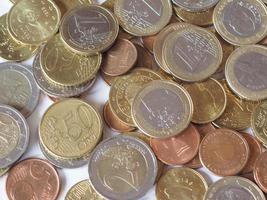 monedas de euro, unión europea foto