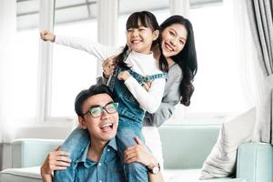 asian family pictures at home photo