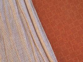 orange and white fabric texture background photo