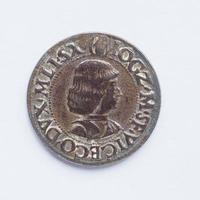 Old Roman coin photo