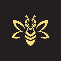 modern shape honey bee logo design, vector graphic symbol icon illustration creative idea