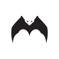 modern negative space bat logo design, vector graphic symbol icon illustration creative idea