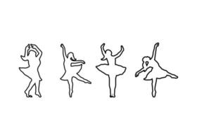 Dancing icon design template vector isolated