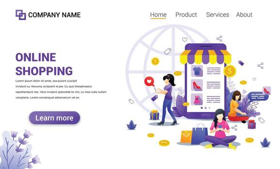 Website Banner, template, web interface, social media banner illustration Template vector fully editable Design