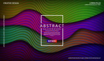 3D colorful liquid waves abstract background, overlap layers on dark space with wood stripes texture decoration. Modern template element dynamic style for flyer, card, cover, brochure, or landing page vector