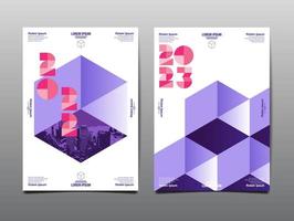 annual report 2022,2023 , template layout design, geometric flat design vector