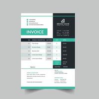 modern and professional business invoice template vector