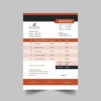 modern and professional business invoice template vector